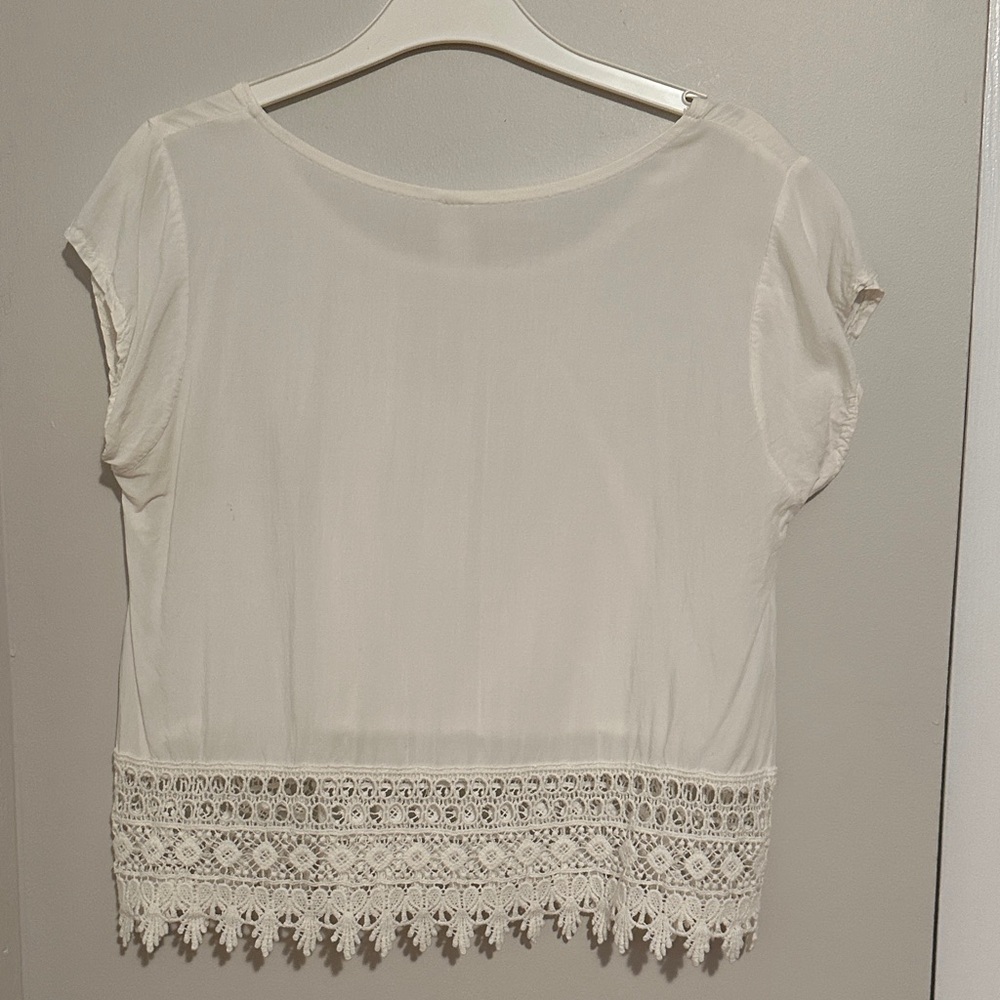White Crop Women’s Top - Picture 6 of 6
